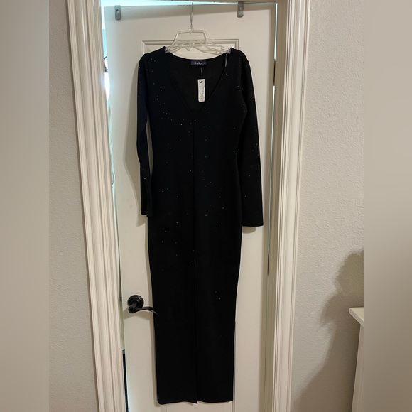 Wish - Black Maxi Dress - Unaltered - NWT - Picture 1 of 3
